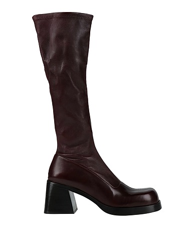 MIISTA Boots Burgundy Leather