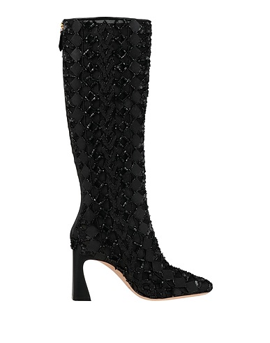 ALBERTA FERRETTI Boots Black Textile fibers