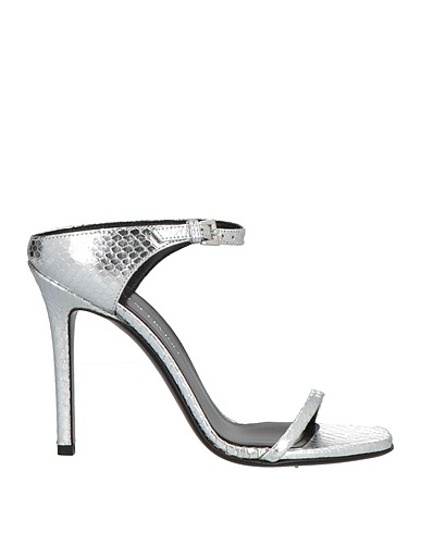ERMANNO SCERVINO Sandals Silver Leather