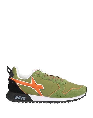 W6YZ Sneakers JUST SAY WIZZ Military green Leather, Textile fibers