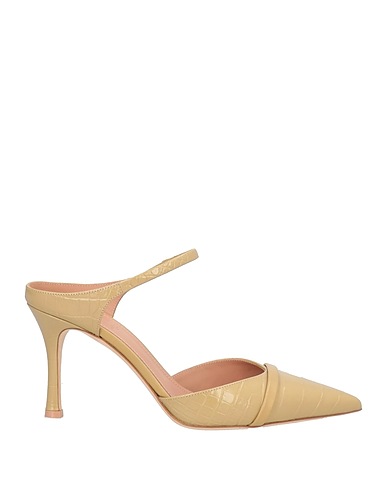 MALONE SOULIERS Mules and clogs Khaki Leather