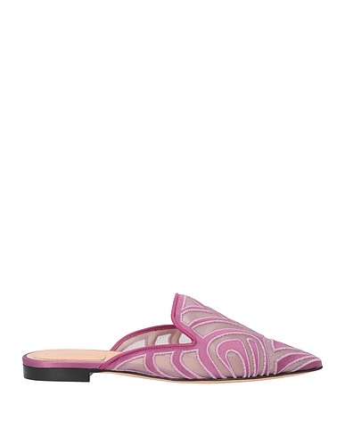 ALBERTA FERRETTI Mules and clogs Mauve Textile fibers