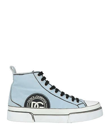 DOLCE&GABBANA Sneakers Himmelblau Gewebefasern, Gummi