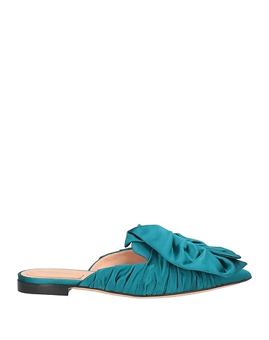 ALBERTA FERRETTI Mule e zoccoli Verde petrolio Fibre tessili