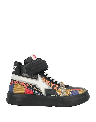 W6YZ Sneakers JUST SAY WIZZ Black Leather