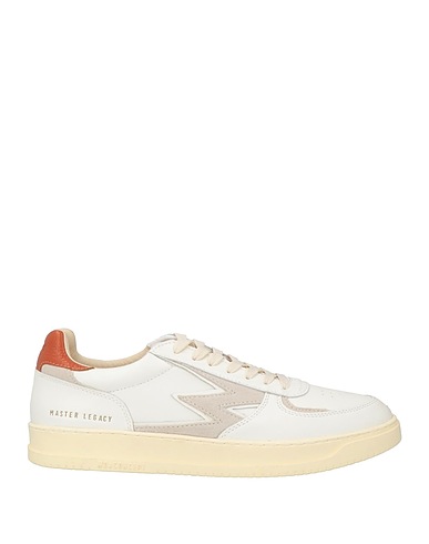 MOACONCEPT Sneakers White Leather, Textile fibers