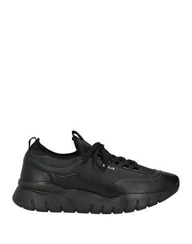 BALLY Sneakers Nero Pelle, Fibre tessili