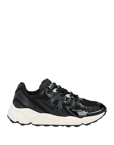 RUN OF Sneakers Black Textile fibres, Rubber