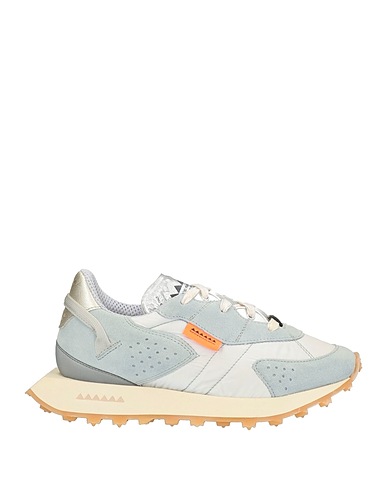 RUN OF Sneakers Celeste Pelle, Fibre tessili