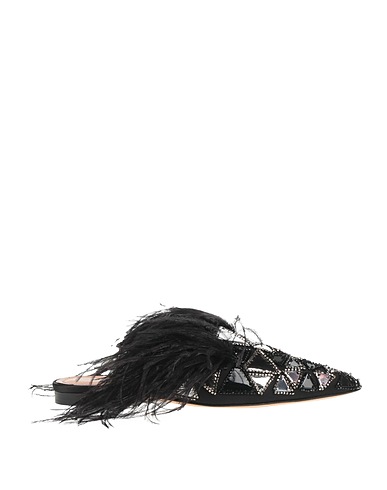 ALBERTA FERRETTI Mules and clogs Black Textile fibres
