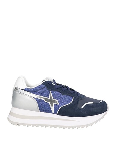 W6YZ Sneakers JUST SAY WIZZ Navy Leather, Textile fibers