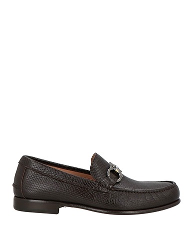FERRAGAMO Loafers Dark brown Deerskin