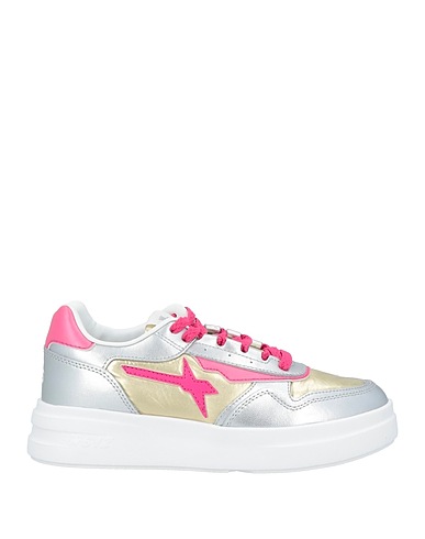 W6YZ Sneakers JUST SAY WIZZ Argent Cuir