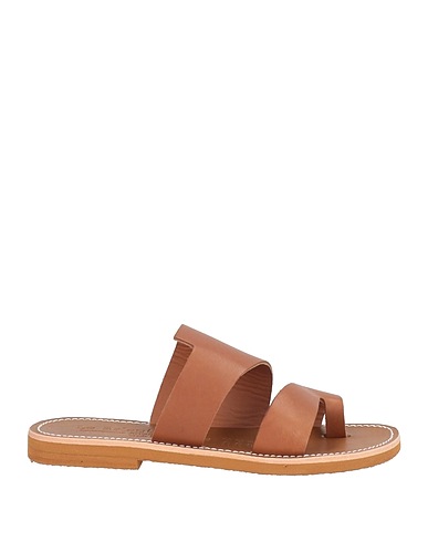 LE SALENTINE Flip flops Brown Calfskin
