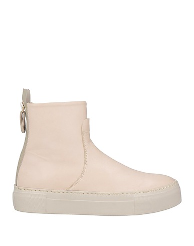 AGL Stivaletti Beige Pelle