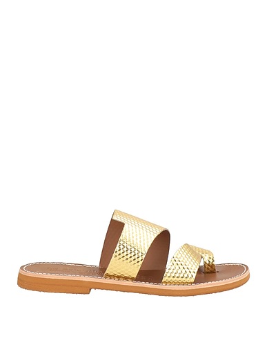 LE SALENTINE Flip flops Gold Leather