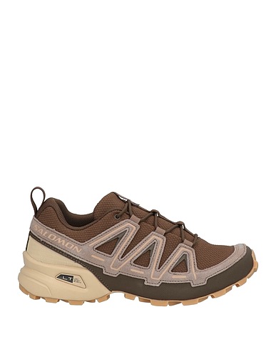 SALOMON Sneakers Brown Textile fibres, Leather