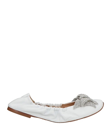 CASADEI Ballet flats White Leather