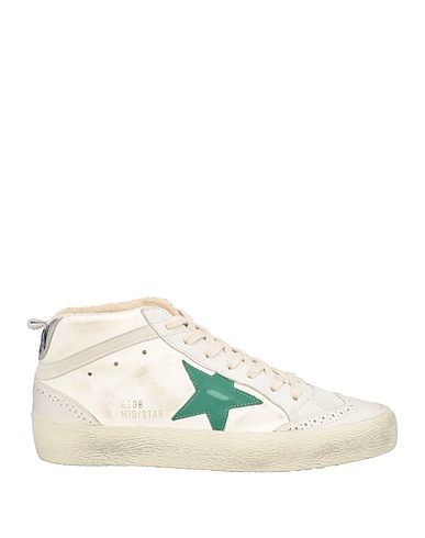 GOLDEN GOOSE Sneakers White Leather, Textile fibres