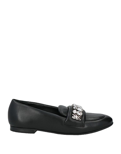 CASADEI Loafers Black Leather