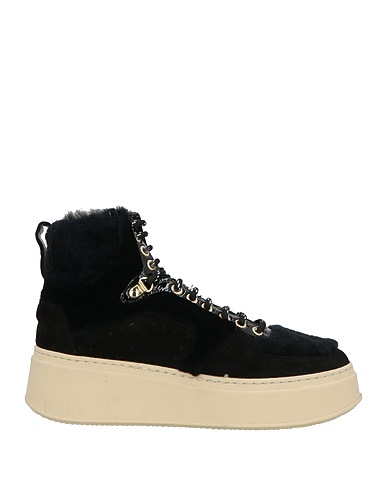 DIVINE FOLLIE Sneakers Black Shearling