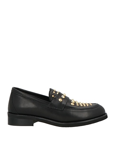 DIVINE FOLLIE Loafers Black Leather