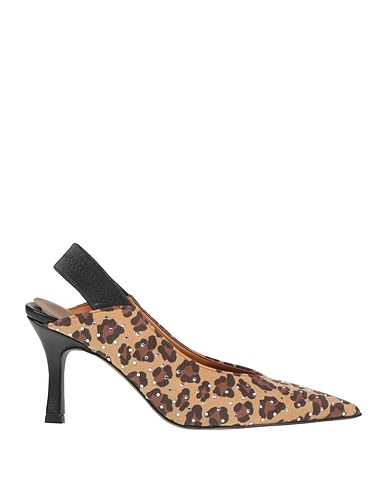 DIVINE FOLLIE Pump Beige Textile fibers