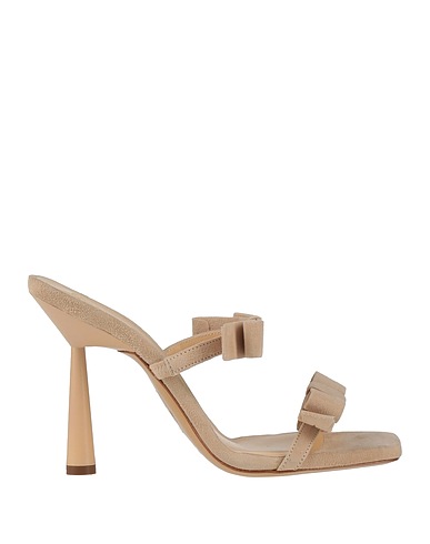 GIA BORGHINI Sandals Beige Leather