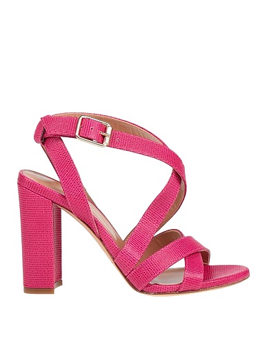 TWINSET Sandals Garnet Textile fibres