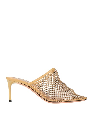 BALLY Mules and clogs Beige Leather, Other Fibres