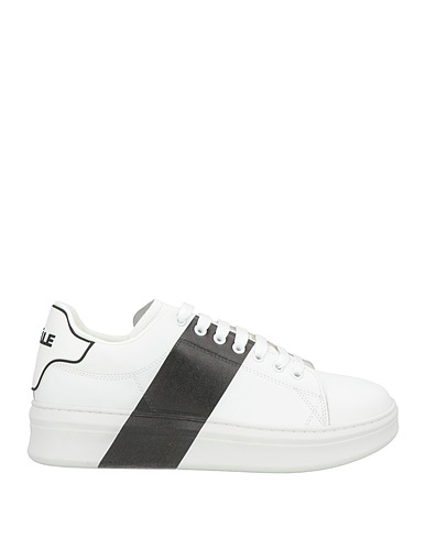 GAëLLE Paris Sneakers White Textile fibers, Leather