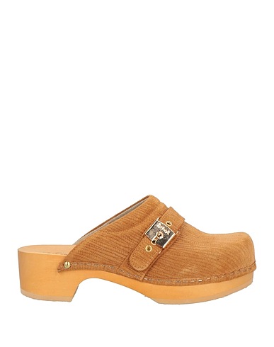SCHOLL Mules and clogs Camel Leather