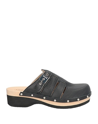 SCHOLL Mules and clogs Black Leather