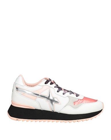 W6YZ Sneakers JUST SAY WIZZ White Leather, Textile fibers