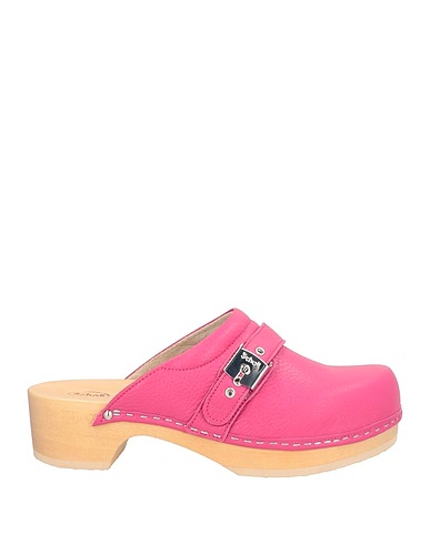 SCHOLL Mules and clogs FUCSIA Leather