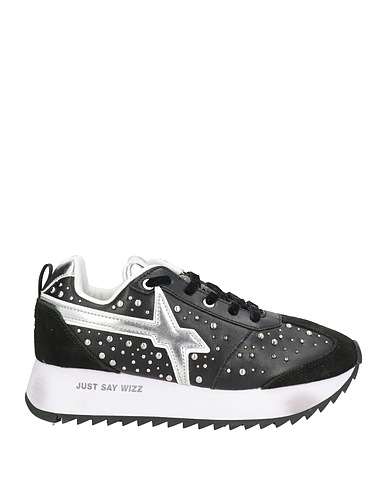 W6YZ Sneakers JUST SAY WIZZ Black Leather