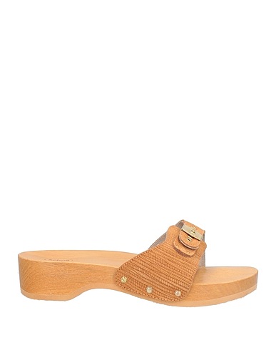 SCHOLL Mules and clogs Camel Leather
