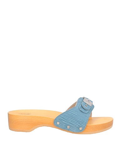 SCHOLL Mules and clogs Slate blue Leather