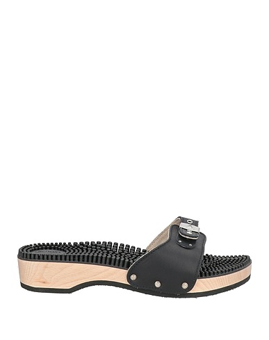 SCHOLL Mules and clogs Black Leather