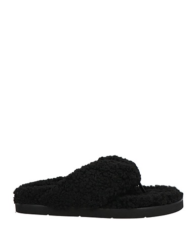 ERIKA CAVALLINI Flip flops Black 100% Polyester