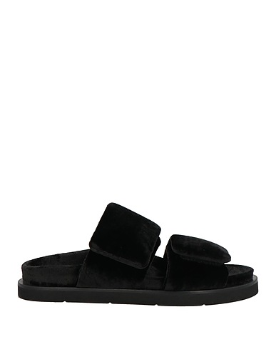 ERIKA CAVALLINI Sandals Black 80% Viscose, 20% Silk