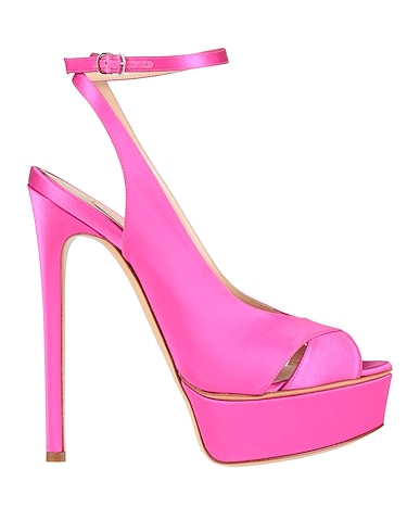 CASADEI Sandals FUCSIA Textile fibers