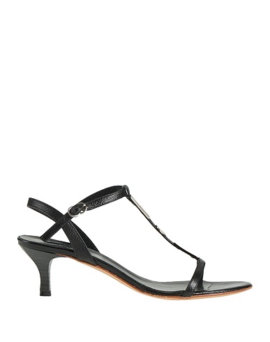 DANIELE ANCARANI Sandals Black Leather