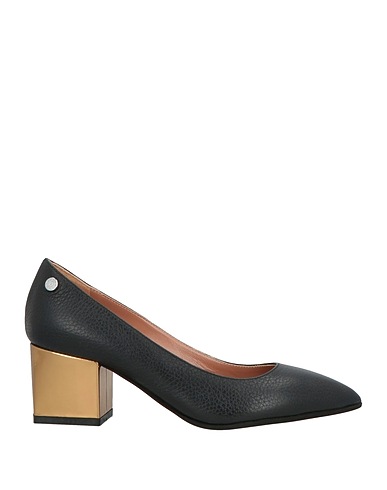 POLLINI Court Black Leather