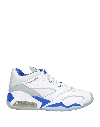 JORDAN Sneakers White Leather, Textile fibers