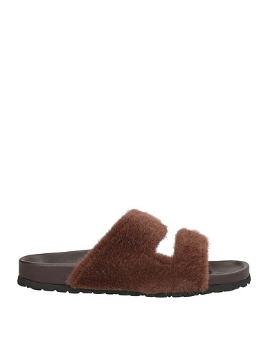 STAUD Sandals Brown Textile fibres
