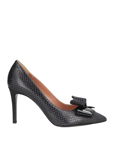 POLLINI Court Black Leather