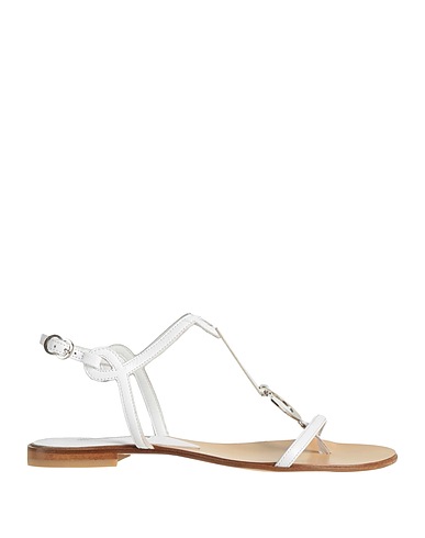 DANIELE ANCARANI Flip flops White Calfskin