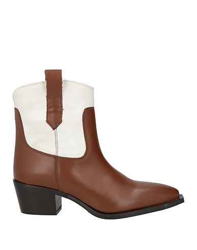 DIVINE FOLLIE Ankle boot Brown Calfskin