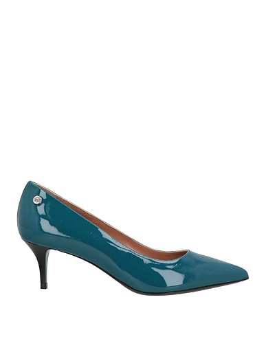 POLLINI Pump Deep teal Leather